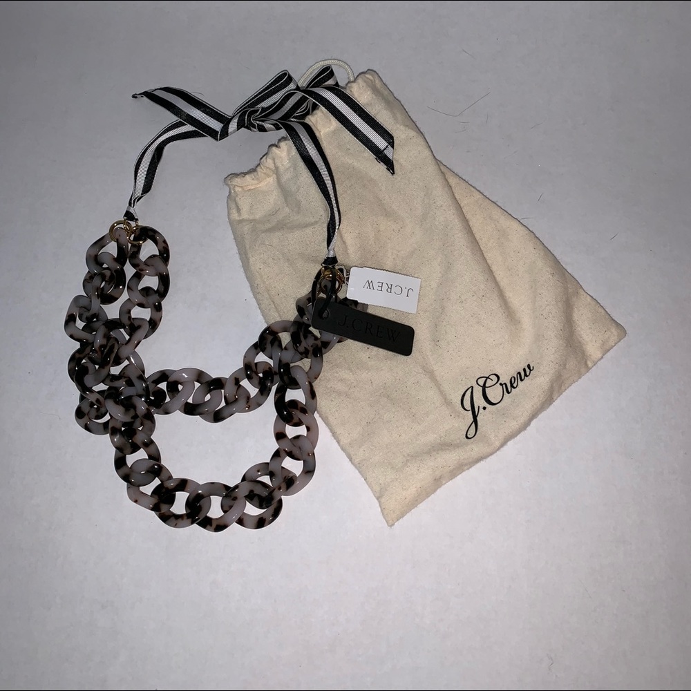 J crew tortoise necklace